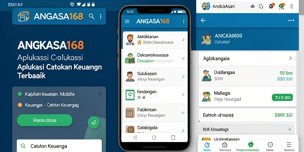 Tampilan antarmuka aplikasi Catatan Keuangan ANGKASA168 yang user-friendly.