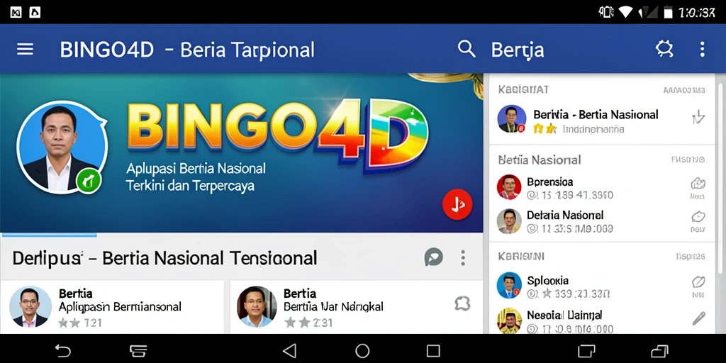 Tampilan antarmuka utama BINGO4D yang menarik dan informatif.