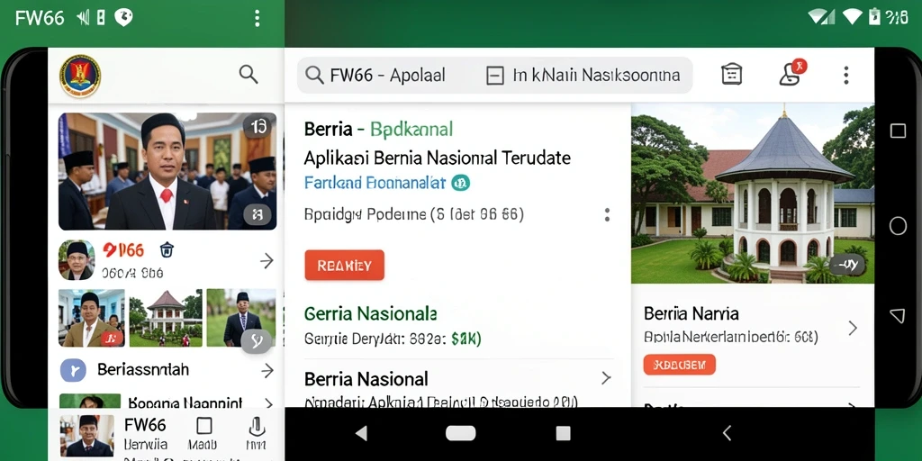 Tampilan antarmuka aplikasi FW66 yang modern dan informatif.