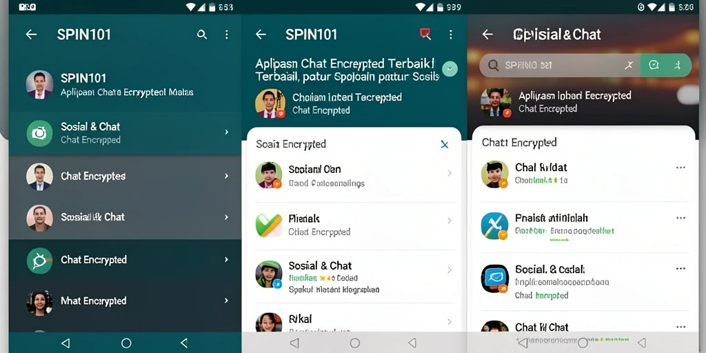 Tampilan antarmuka SPIN101 yang modern dan ramah pengguna.