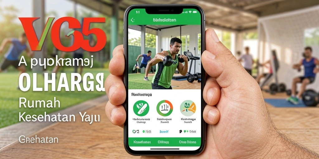 Tampilan antarmuka VC55 untuk latihan olahraga rumah.